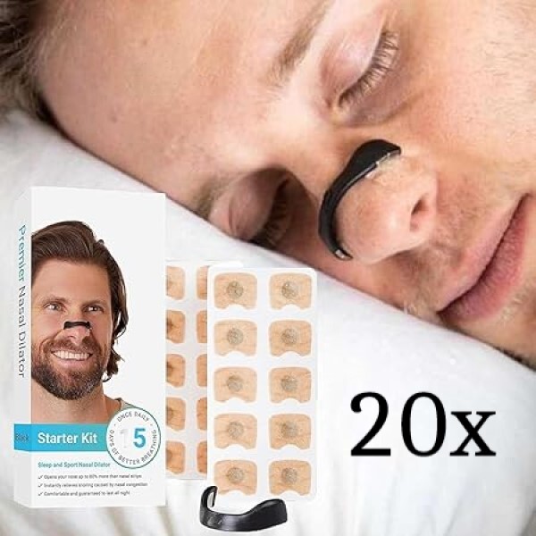 Tira nasal magnética para dormir melhor